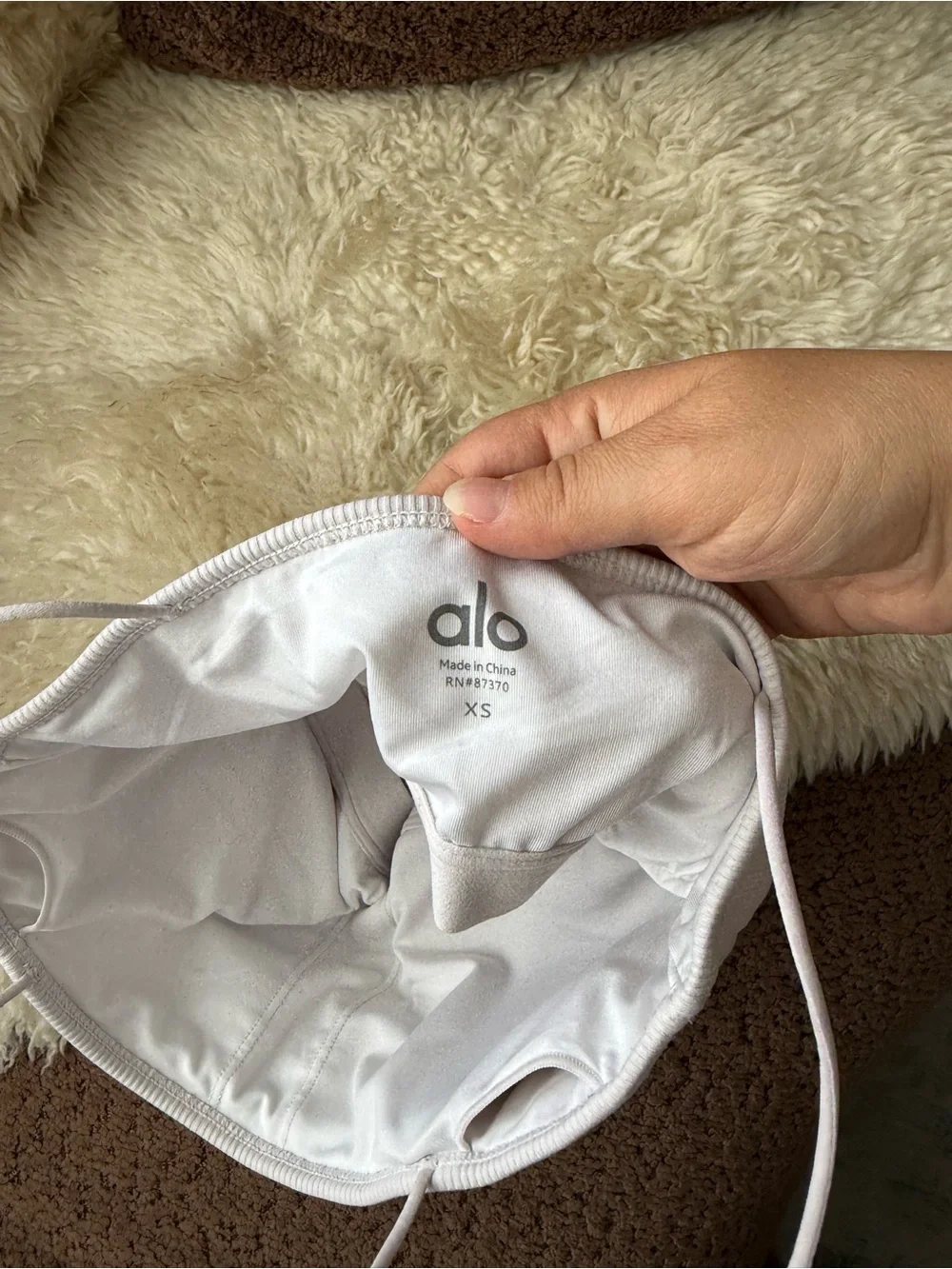 Alo Yoga Goddess Ribbed Bandeau Top
